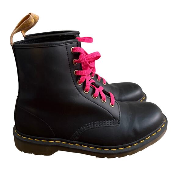 Dr. Martens VEGAN 1460 Felix Black Boots Mens 11 Womens 12 EU 45